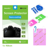 Deerekin HD Nano-coating Screen Protector w/ Top LCD Film for Nikon Z7 Z6 Z7II Z6II Z5 Z50 D7500 D500 D5 Digital Camera