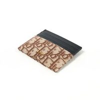 Dompet CHRISTIAN DIOR OBLIQUE BROWN CARD HOLDER 100% ORIGINAL 10X8CM