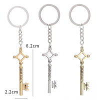 Attack On Titan Keychain Eren Yeager Shingeki No Kyojin Keyring Key Holder Chain Ring Vintage Fashion Anime Jewelry Cosplay