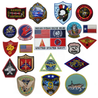 Top Gun 2 Flight Test Squadron Badge for Jacket Maverick Ranger Embroidery Patch Vf-1 VX-31 Tomcat US Navy Fighter Weapon School