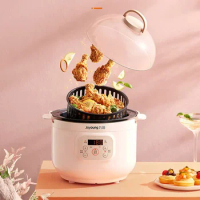 Pink Air Fryer Electric Caldron Dormitory Oil-Free Pot Household Multi-Functional Intelligent Fried Hot Pot Hot Pot