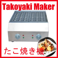 1PC High quality Commercial Electric 2 Plate 36 hole Takoyaki Maker Takoyaki Machine Fish ball grill 110V or 220V 4KW