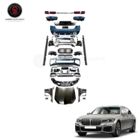 Full Body kits For BMWs 7 Series G11 G12 2016-2019 Upgrade M760 Style front bumper grille diffuser side skirt