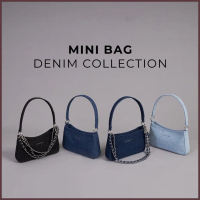 (ใส่โค้ด:30WOW15ลด200.-) Mini Bag Denim กระเป๋าทรงพอชผ้ายีนส์ สาย 3 [MiniBagDenim]