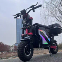 10000w 15000watt Adult Electric Scooter Motorcycle With Delivery Box Dual Motor 72V E Scooter High Speed Fast 60-80MPH 52V 60V