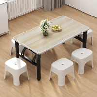 折疊桌子免安裝折疊桌擺地攤桌子矮桌便攜式吃飯桌子長方形小桌子
