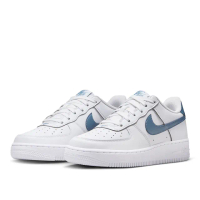 【NIKE 耐吉】休閒鞋 女鞋 大童 運動鞋 AF1 AIR FORCE 1 GS 白藍 FV5948-121