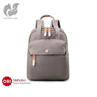 2212 Tas Ransel Wanita Backpack Wanita Remaja Tas Bahan Anti Air Fossil Gray