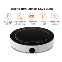 Bếp từ đơn Lumias LK24-220W/LK24-220B - 2000W, 9 mức nhiệt