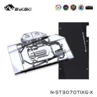 Bykski Water Cooling Block For ZOTAC RTX 3070Ti 8G6X X GAMING OC GPU Card Cooler With Back Plate ,N-ST3070TIXG-X
