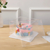 (Hot ) Transparent Cake Box DIY Large Gifts Packaging Box Bakery Dessert Wedding Birthday Party Mot
