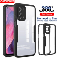 Luxury 360 Full Body Front + Back Clear Case For Vivo V23 Y20 Y20S Y20i Y12S Y55 Y75 Y76S 5G Double Soft Silicone Hard PC Cover