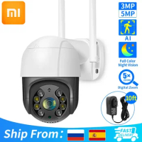Xiaomi 4K 8MP Smart Wifi PTZ Camera 5x Digital Zoom AI Human Detection ONVIF Wireless CCTV IP Camera Iptv Security Protection