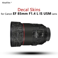 for Canon EF85 F1.4 Lens Sticker 85-1.4 Wrap Cover Skin For Canon EF 85mm f/1.4L IS USM Lens Decal Anti-Scratch Protector Coat