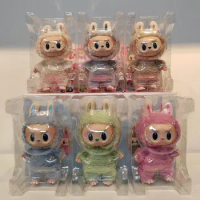 Whole Set 6 Box Exciting Macaron Series Labubu The Monsters Action Figure Toys Gifts for Kids Vinyl Face Labubu Figure Doll