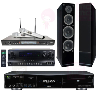 【音圓】S-2001 N2-550+DW-1+SR-928PRO+AS-168黑色(點歌機4TB+擴大機+無線麥克風+喇叭)