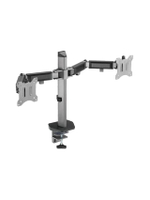 Dual Monitor Arm 2 จอ แขนจับจอเหมาะสำหรับจอ 17-32 นิ้ว รุ่น FN-Full Motion-D - Silver