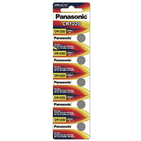 【國際牌Panasonic】CR1220鋰電池3V鈕扣電池 單卡5顆入 排裝(公司貨)