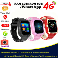RAM 1GB+ROM 8GB Android 8.1 Smart 4G Kid GPS WIFI Trace Location Child Student Camera Voice Video SOS Call Phone Whatsapp Watch