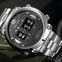 DISKON Evans Jayden Jam Tangan Pria 9424 Rantai Stainless Steel Turbine Water Resistant 3ATM Watches