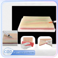 1pcs Injection Training Pad Silicone Practice Suture Model Venipuncture Practice Skin Suturing Pad