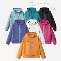 แจ็คเก็ตผ้าร่ม มีฮู้ด Jacket Hooded 7870  เนื้อผ้า2ชั้น  กันลม กันแดด มีกระเป๋าหน้า ชายเสื้อและฮู้ดป