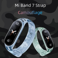 Silicone Softt for Xiaomi Mi Band 3 starp 7 6 5 4 3 Camouflage Strap Mi Band 3 4 Strap Silicone Sport Watchband for Wristband