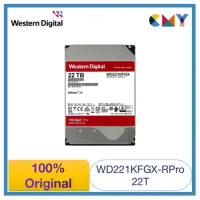 100% Original Western Digital WD Red Pro 22TB 3.5 HDD NAS Internal Hard Drive SATA 7200 rpm WD221KFGX