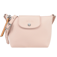 LONGCHAMP LE PLIAGE CITY系列PVC帆布斜背包(裸粉)