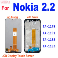 5.71" Original LCD For Nokia 2.2 LCD Display Touch Screen Digitizer Assembly Frame For Nokia 2.2 TA-1179 TA-1191 TA-1188 TA-1183