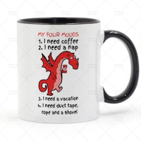 My four moods Mug Ceramic Cup Gifts 11oz