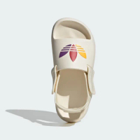 【adidas 愛迪達】ADIFOM ADILETTE 大童運動涼鞋(JP5521 大童運動涼鞋 ORIGINALS休閒涼/拖鞋 米色)