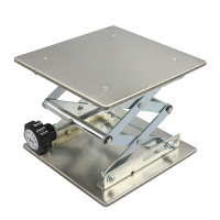 小型不銹鋼升降臺實驗室用微型升降小手動螺桿擰操作簡易放水平儀