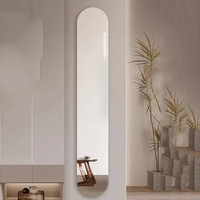 Compact Wall Mirror Full Length Unbreakable Bath Mirror Aesthetic Sticker Espejo Adhesivo Pared Livingroom Decor Accessories