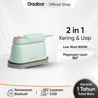 [NEW PRODUCT] Gaabor Setrika Uap 2 in 1 Portable 800W Steam Iron Setrika Basah dan Setrika Kering / 