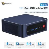 Beelink SEi12 Intel 12th Gen i5-12450H Mini Pc 16G DDR4 3200MHz 500G 1T SSD Wifi6 Type C BT5.2 PCle4.0 Desktop Gaming PC