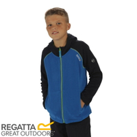 【REGATTA 英國 兒童 亞佛170刷毛保暖衣《藍/海軍藍》】RKA185/透氣快乾/連帽外套/運動夾克