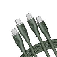 สายชาร์จ รุ่น RUGG USB-C TO USB-C [1M/3.3FT/USB2.0/5A-100W] สีเขียว