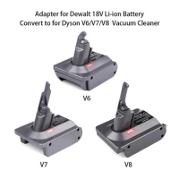 [Upgraded] MTX Adapter for Dyson V6 V7 V8 Vacuum Cleaner Convert for Dewalt 20V Battery for V6 V7 V8 Battery