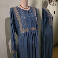 putri gamis bordir// gamis bordir// gamis lebaran terbaru 2025
