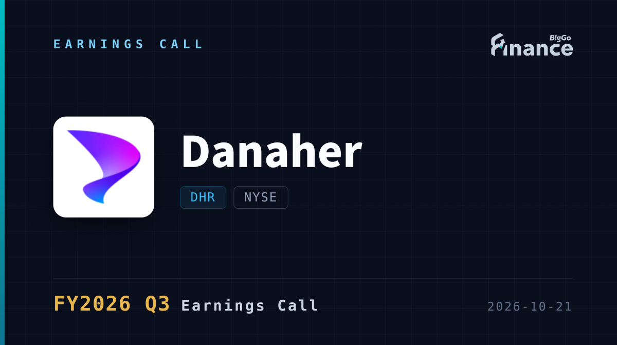 Cover art for Danaher Q3 Earnings Beat