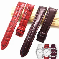 18mm (Buckle16mm) For Tissot Women Watch T035210A T035207 High Quality Genuine Leather Watch Bands Strap