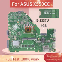 REV:2.0 For ASUS X550CC i5-3337U Laptop motherboard SR0XL DDR3 Notebook Mainboard