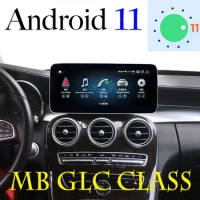 For Mercedes Benz MB GLC Coupe Class X253 C253 2015~2012 NTG 12.3 Screen Android 11 Car Stereo Audio Navigation CarPlay GPS Navi