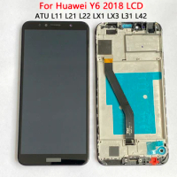 Original Honor 7A Pro LCD For huawei Y6 Prime 2018 LCD With Frame Touch Screen Assembly ATU L11 L21 LX1 LX3 L31 L42 LCD Screen