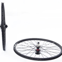 Full Carbon 3K 29ER Mountain Bike MTB Clincher Wheelset - rim hub spokes