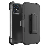 Sarung Telefon Pelindung Badan Penuh, Reka Bentuk Tiga Dalam Satu, Serasi dengan iPhone 12 Pro 2020