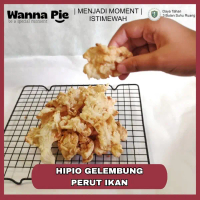 Hipio Gelembung Perut Ikan Renyah Gurih Bebas Gluten Kaya Kolagen Siap Saji 250 gr Oleh-oleh Khas Ca