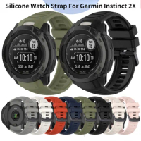 Silicone Watch Strap For Garmin Instinct 2X SmartWatch Bracelet WatchBand Band Instinct2x Sport Replacement Wirstband belt