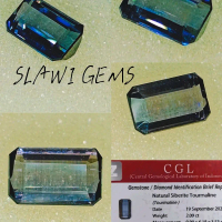 BATU PERMATA NATURAL SIBERITE TOURMALINE PLUS MEMO CGL LAB